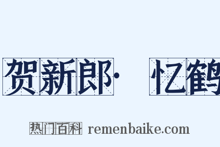 贺新郎·忆鹤是什么意思的图片